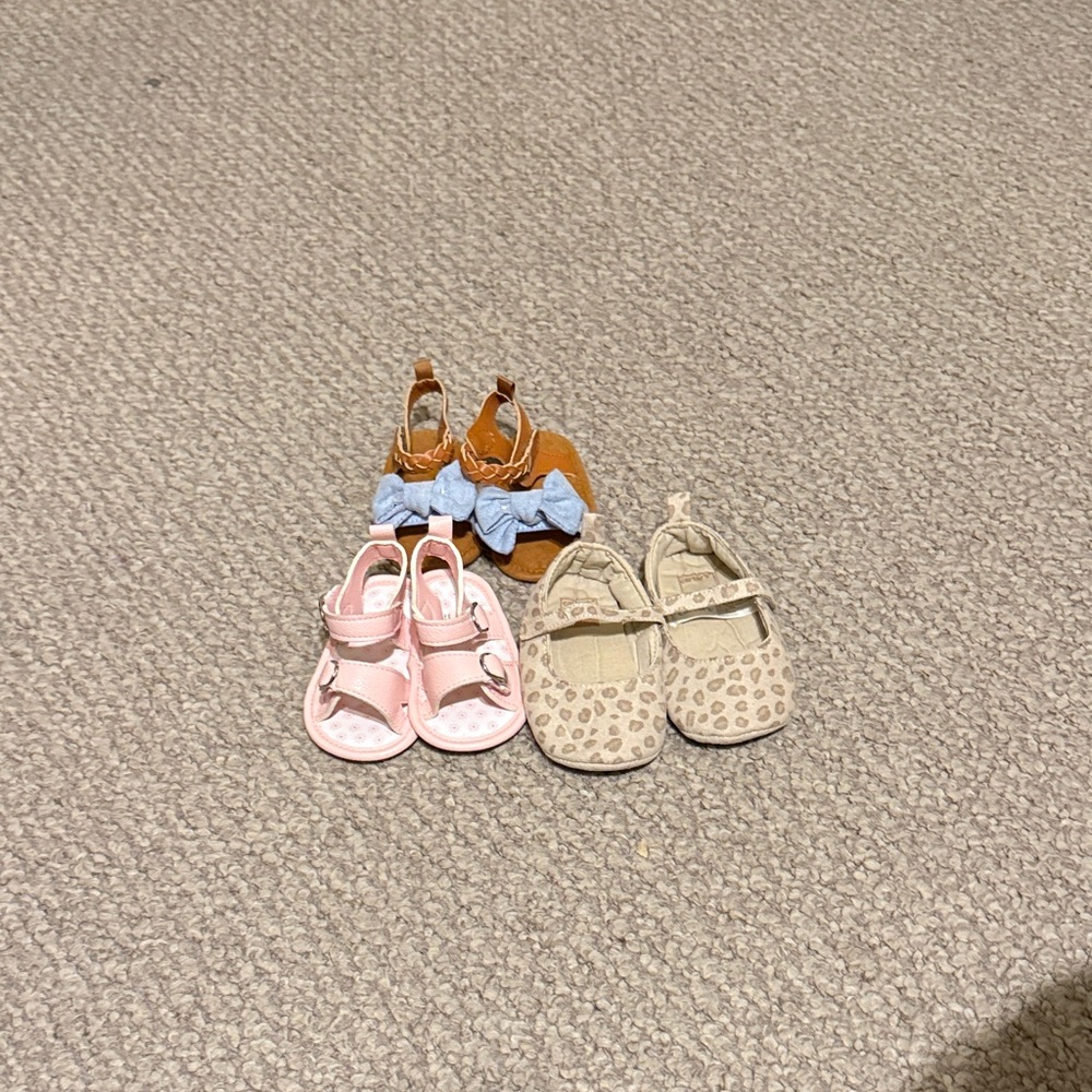 GAP Pink, Tan & Brown Kids Sandal and Mary Jane Trio